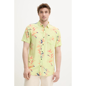 Košulja Rip Curl za muškarce, boja: zelena, regular, s klasicnim ovratnikom, 03QMSH