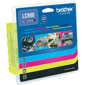 Komplet Brother LC900VALBP / LC900 (BK,C,M,Y) kompatibilne kartuše (4) - črna, cyan, magenta, rumena