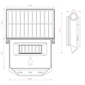 SOLARNI REFLEKTOR TONIK-S 1100lm CCT IP65