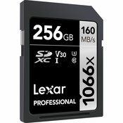 Lexar Professional 1066x SDXC spominska kartica, 256 GB, UHS-I