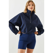 Bianco Lucci Womens Zipper Detailed Raincoat MBMS002