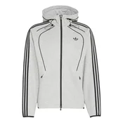 ADIDAS ORIGINALS Jopa na zadrgo Teamgeist 26 svetlo siva/črna