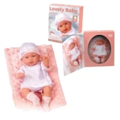 PERTINI Lutka Lovely Baby 33cm sa jastukom roze