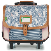 Tanns Torbe & Torbe na kolesih CREATION FLORE TROLLEY CARTABLE 38 CM Rožnata