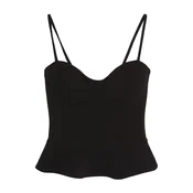 Bershka Top črna