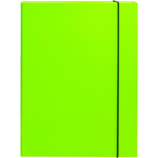 Mapa kartonska s gumicom lak A4/3 cm OPTIMA zelena 22492