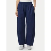adidas Spodnji del trenirke Soft Lux Winter Knit Barrel KR0119 Modra Loose Fit