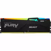 Kingston FURY Beast 8GB DDR5 5600MT/s CL40 DIMM RGB RAM Memory