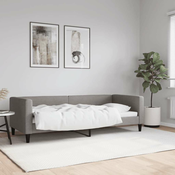 Dnevni krevet smedesivi 80 x 200 cm od tkanine