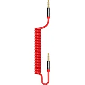 USAMS USAMS AUDIO JACK ADAPTER 3.5MM ZA TELEFONE 1.2M KABEL RDEČ, (22007058)
