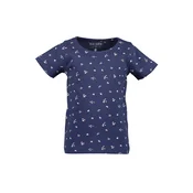 BLUE SEVEN Majica temno modra/meta/roza