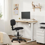 SONGMICS električen Sit/Stand okvir za mizo bel, LSD010W01V1