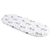 Medi Partners Fitted sheet for a stroller - cotton - Teddy bear, blue