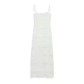 Vero Moda Večerna obleka Lucia 10348443 Kremna Regular Fit