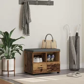 vidaXL Haldna klop z blazino s predalom Star les 60 x 38 x 46 cm