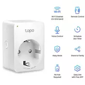 Bežična pametna utičnica TP-Link Tapo P100, paljenje/gašenje uređaja putem mobilne aplikacije, WiFi