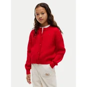 Tommy Hilfiger Pletena jopica KG0KG09076 Rdeča Regular Fit