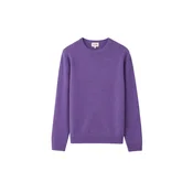 GOBI Cashmere Pulover Womens Essential Cashmere Crewneck Sweater temno liila