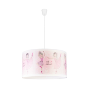 Duolla - Deciji luster na sajli PRINT M 1xE27/40W/230V precnik 35 cm balerine