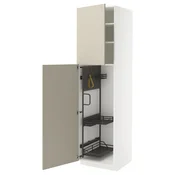 METOD Visoki element-ostava, bela/Havstorp bež, 60x60x220 cm
