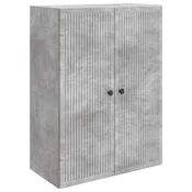 Ormar za montažu na zid Betonska siva 66 x 34,5 x 90 cm