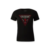 GUESS Majica kremna/čokolada/črna
