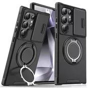 Torbica CamShield Ring stand za Samsung S938B Galaxy S25 Ultra crna