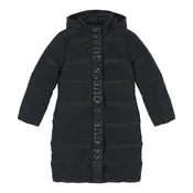 Guess HOODED LS LONG PUFFER Črna