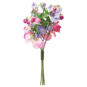 SMYCKA Veštacki cvet, unutra/spolja buket/raznobojno ukrasni grašak, 33 cm