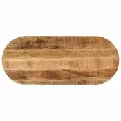 vidaXL vidaXL Mizna plošča 110x40x2,5 cm ovalna trden robusten mangov les, (21166423)