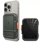 Spigen iPhone Lock Fit MagSafe Wallet, military green