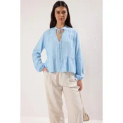 Trendyol Bluza svetlo modra