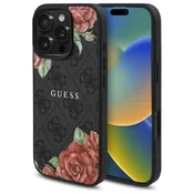 1 to 3 Guess Ovitek Hardcase 4G Flowers Print Za Apple Iphone 16 Pro Za Magsafe