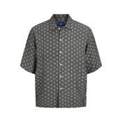 JACK & JONES Srajca svetlo bež/črna
