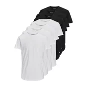JACK & JONES Majica, črna, bela