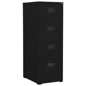 Ormaric za spise crni 46 x 62 x 133 cm celicni