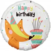 GoDan Folija balon Fox s torto (Vse najboljše za rojstni dan), 18