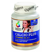 OPTIMA NATURALS prehransko dopolnilo Kalcij plus, 60 tablet