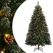 Vidaxl Umetna novoletna jelka 300 LED diod 210 cm