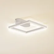 Lindby LED stropna svetilka Yulla, bela - Dnevna soba/jedilnica - Sodobni - Aluminij