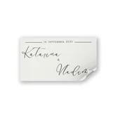 Personal Nalepka za zahvalno darilo - Simple Izberite količino: 20 kos - 40 kos
