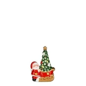 Dekorativna figura Božiček nosi smreko, 13cm