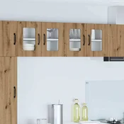 vidaXL Stenska kuhinjska omarica 2 pcs Umetni hrast 60 x 31 x 40 cm