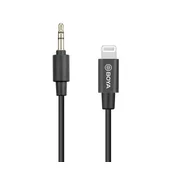 BOYA BY-K1 3,5 mm muški TRS na muški Lightning adapter kabel 20 cm