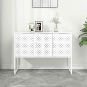 Vidaxl Komoda bela 105x35x75 cm jeklo