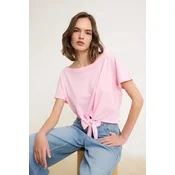 Trendyol Milla Ženska majica TWOSS26TS00248, Roze