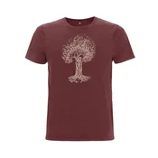 Life-Tree Majica Organic Fairwear Treehugger rdeča