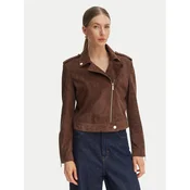 Armani Exchange Usnjena jakna XW001924 AF21549 U6136 Rjava Regular Fit