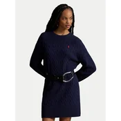 Polo Ralph Lauren Pletena obleka 211B17446001 Mornarsko modra Regular Fit