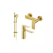 Mexen Zero DQ40 tuš set, zlat - 71104DQ40-50